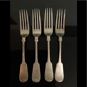 Marked silver forks antique